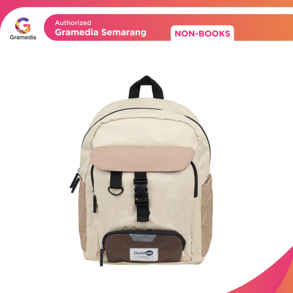 Gramedia - Eversac Backpack Miniju Beta Khaki Brown (Eversac)