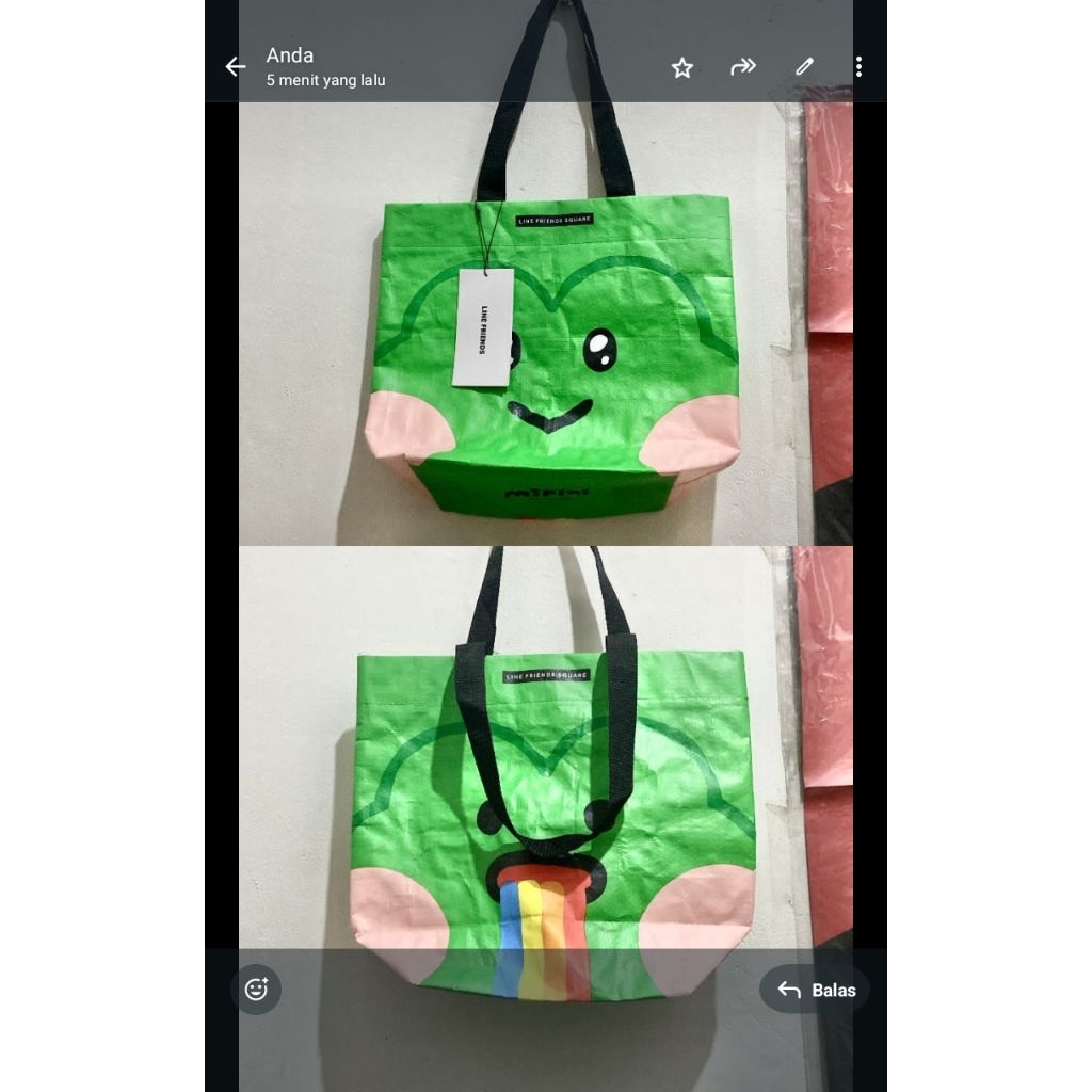 Line friend dust bag tas belanja