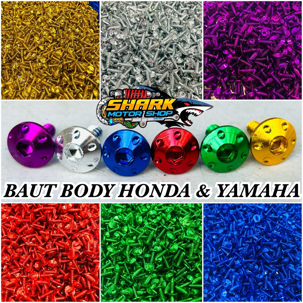 Baut body cnc model probolt kunci L universal baut cacing cocok untuk semua motor