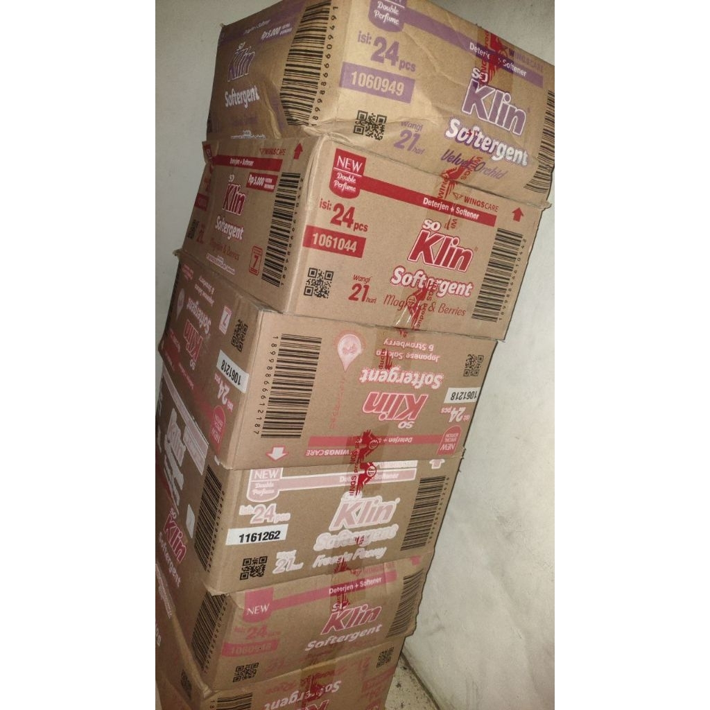 1 Dus isi 24pcs Soklin 5rb 5000 Soklin Detergent Bubuk kartonan