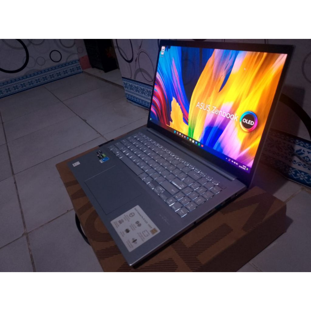 Asus Ryzen 9 RTX 3050 Ram 16Gb Fullset normal mulus lancar