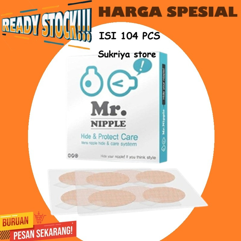 Mr. Nipple Men Isi 104 Pcs Hide Protect Care Tape Penutup Penyamar Puting Pria Nipples Man Niple