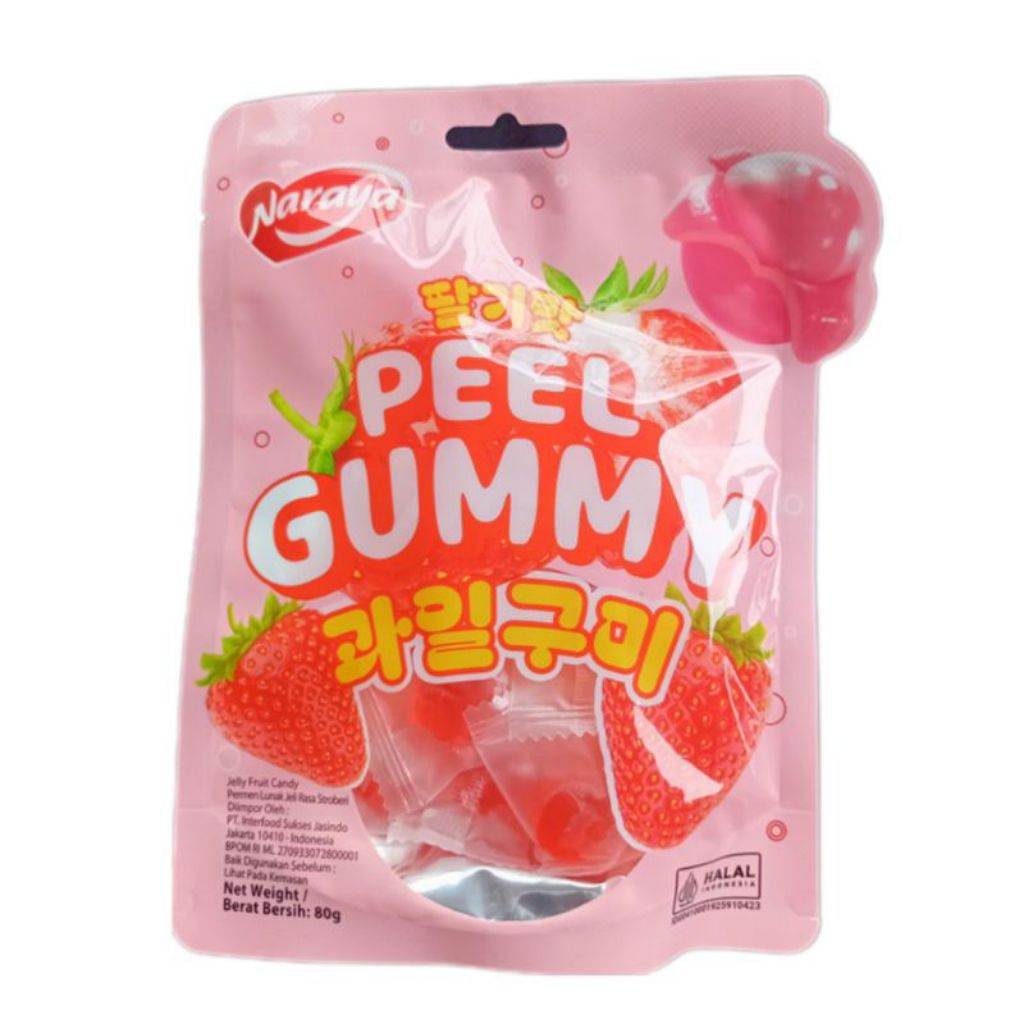 

Naraya Peel Gummy Jelly Kupas 80 gr