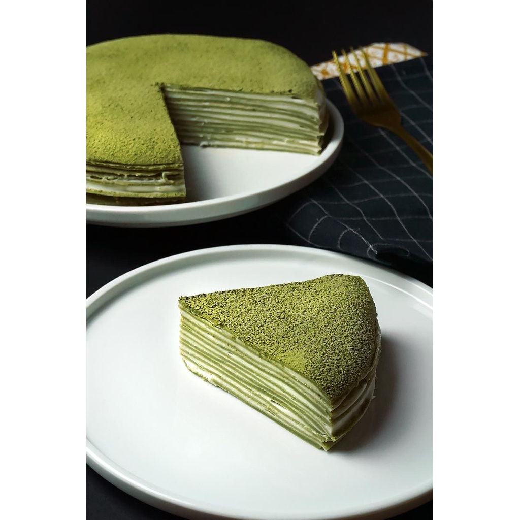 

Matcha Mille Crepe Cake Fresh Made By Order Only