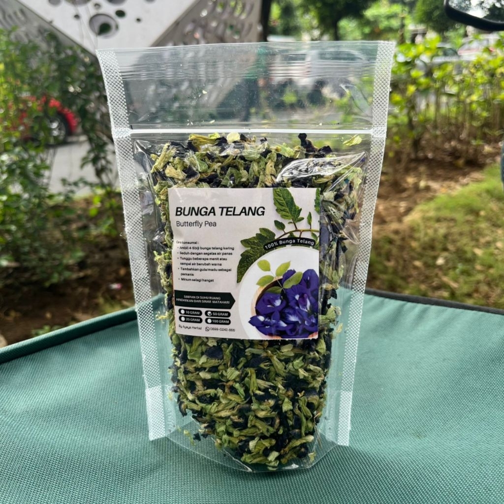 

Bunga Telang Kering dan Bunga Rosella kering 100gr-500gr