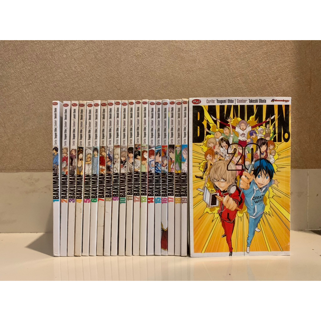 Komik Manga Set Bakuman 1,2,3,4,5,6,7,8,9,10,11,12,13,14,15,16,17,18,19,20 tamat