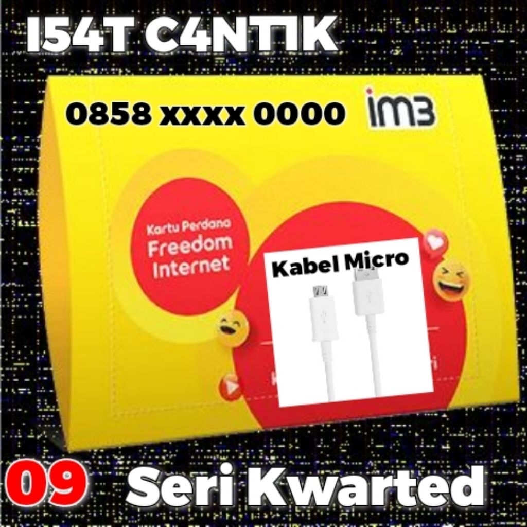 Nomer Cantik Indosat Ooredoo seri Kwarted rapih