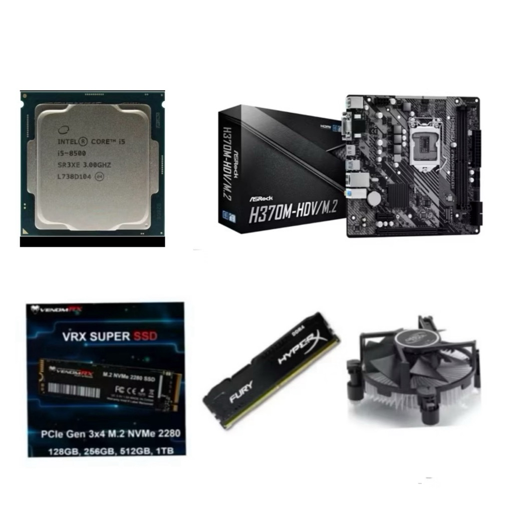 Paket Processor Intel Core i5 8500 Gen 8 LGA 1151 DDR4 NVME