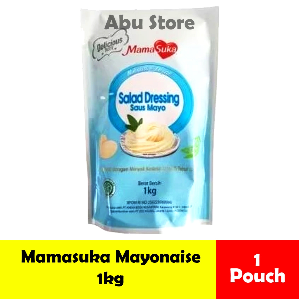 

Mamasuka Mayonais / Mayonaise Salad Dressing Saus Mayo Kemasan Pouch 1kg