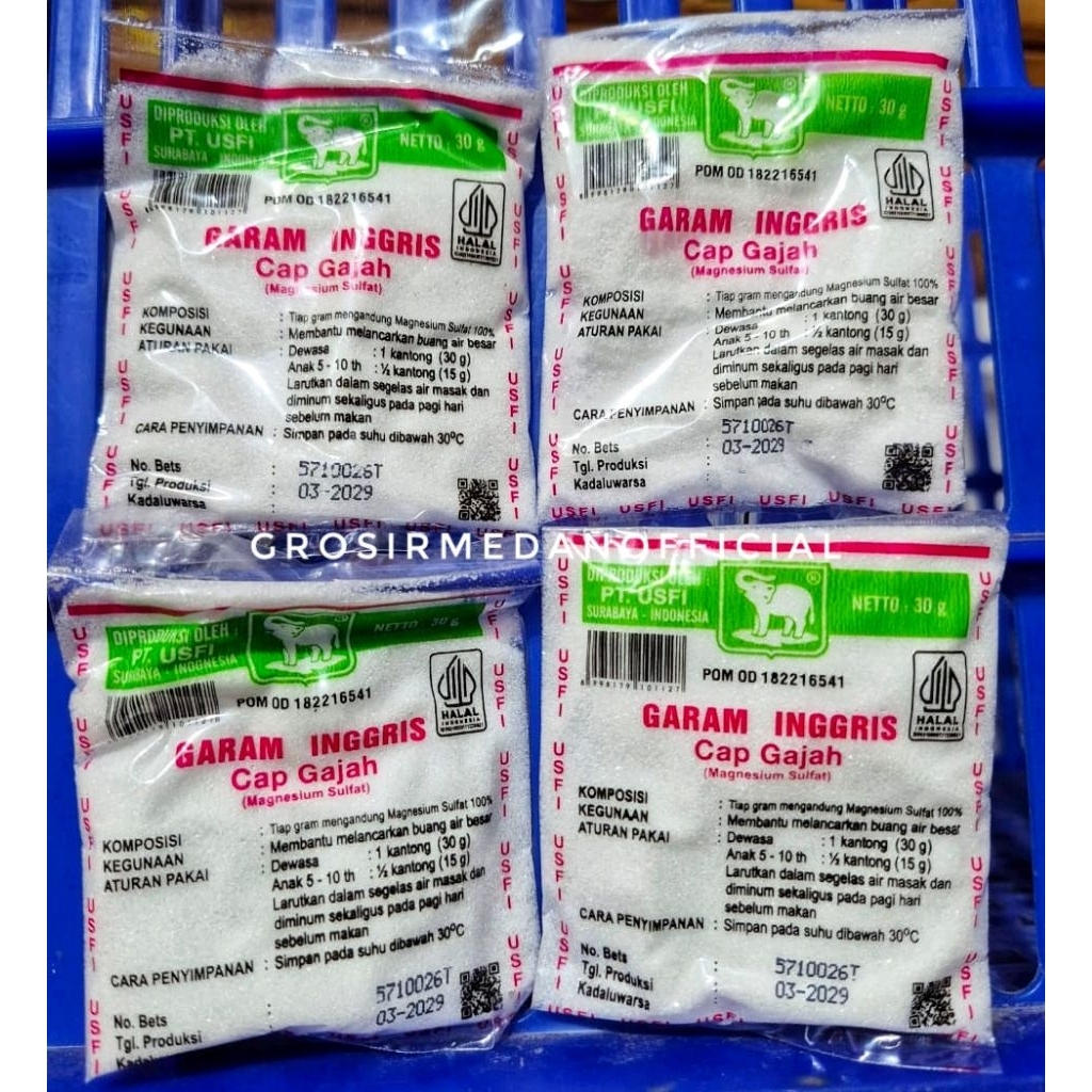 

GARAM INGGRIS CAP GAJAH 1 bungkus 30 g