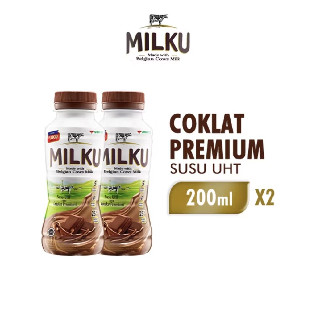 

Milku Coklat Premium Botol 200 ml