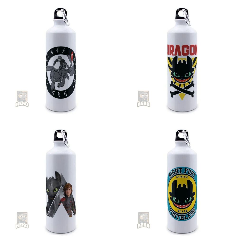 Botol Sport Toothles Dragon night fury