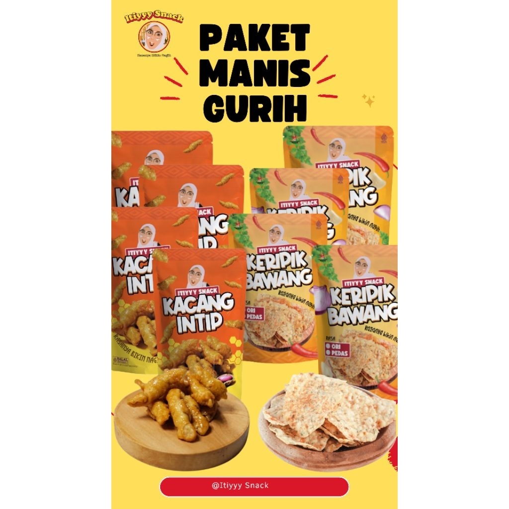 

Paket Spesial Manis Gurih / Renyah/ Makanan Ringan / jajanan pasar / Cemilan tradisional