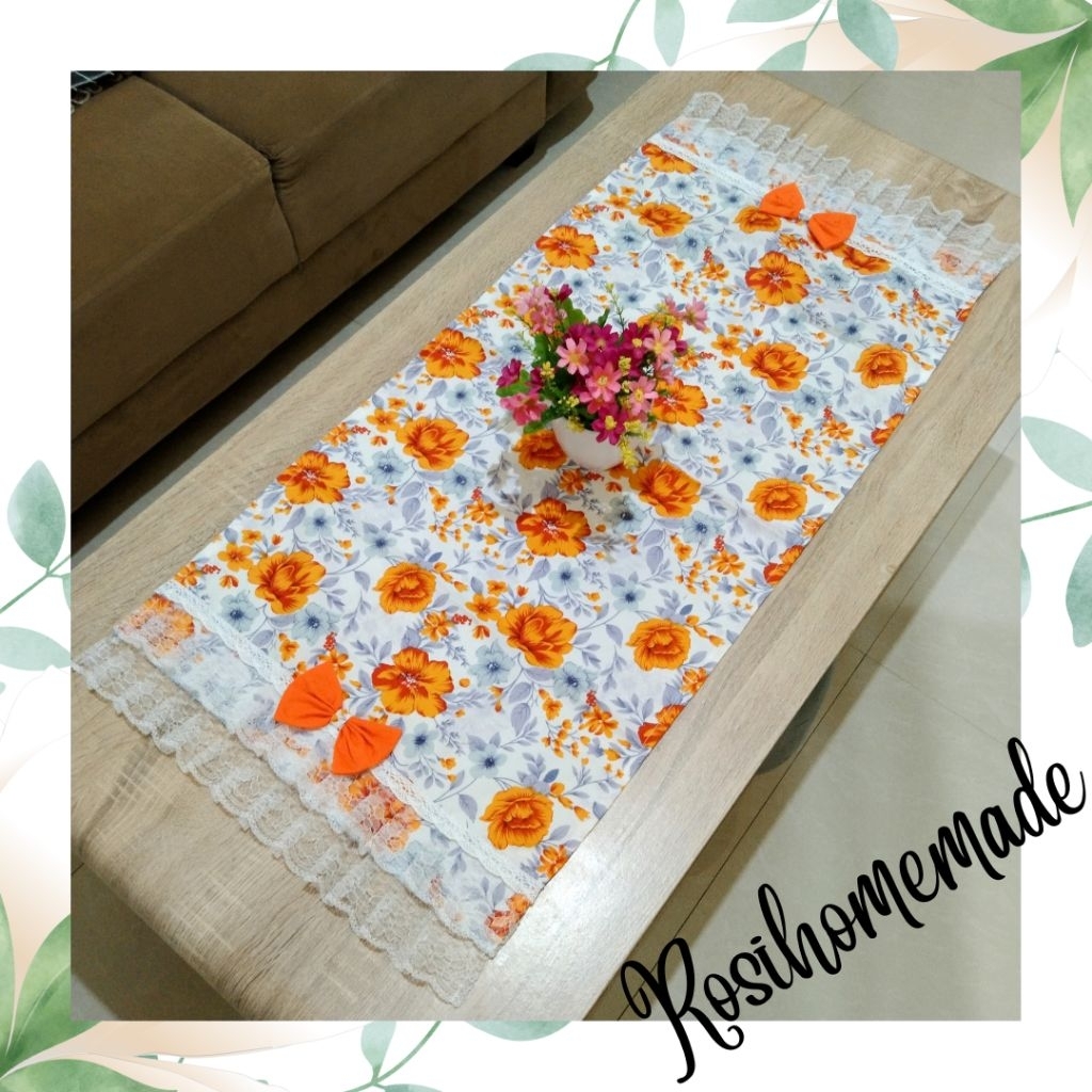 taplak meja ruang tamu/taplak meja renda/taplak meja minimalis