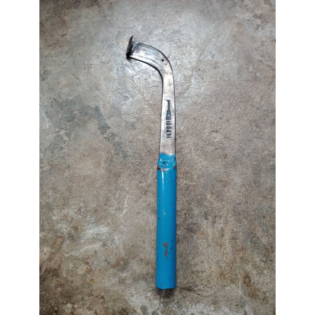 Pisau arit alat sadap deres toreh noreh nakot pahat pembeku getah pohon karet bidor balam latek late