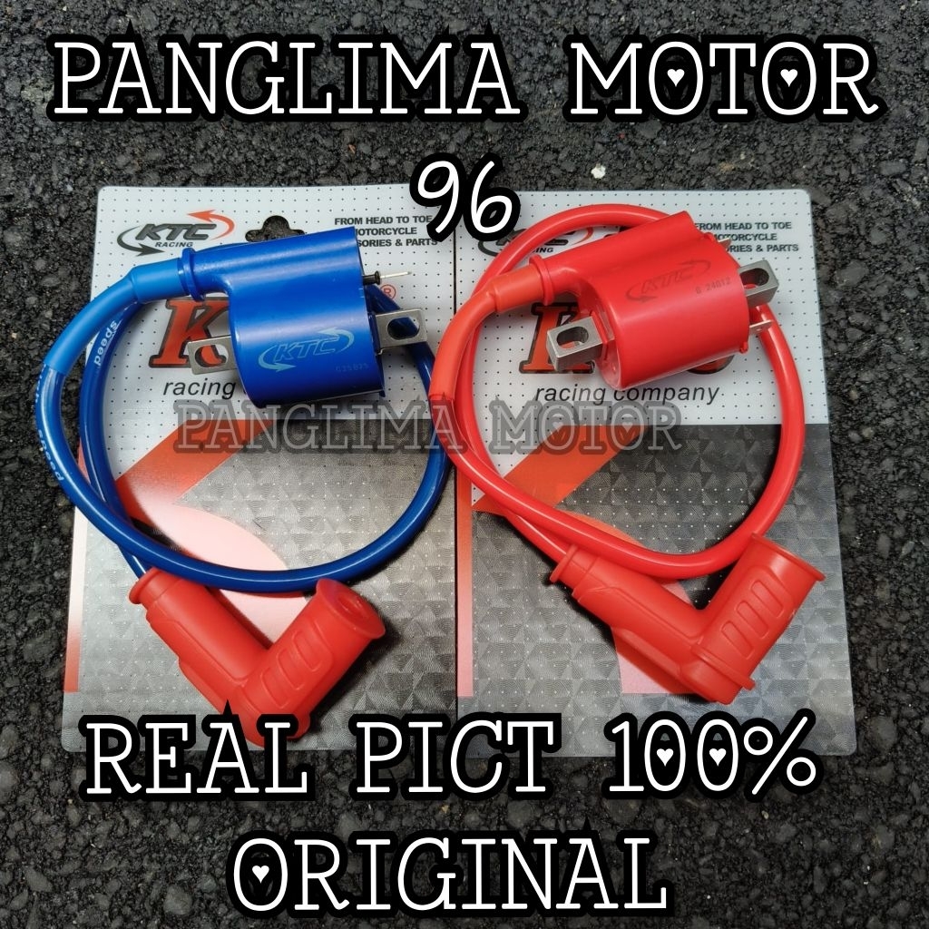 PAKETAN KOIL/COIL RACING KTC FI INJEKSI/KARBU + KOP BUSI RACING KTC UNIVERSAL BEAT FI SCOOPY FI VARI