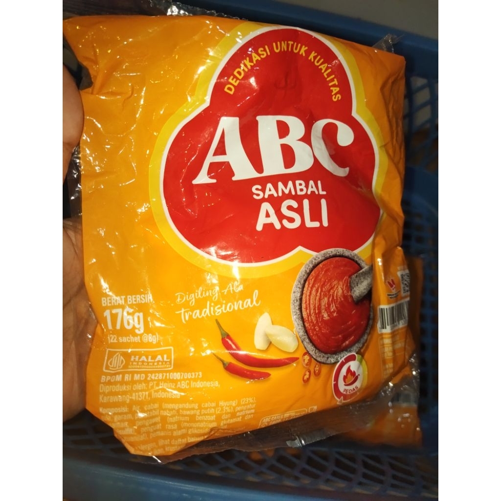 

3 pak sambal ABC asli / 66 sachet sambal ABC asli promo