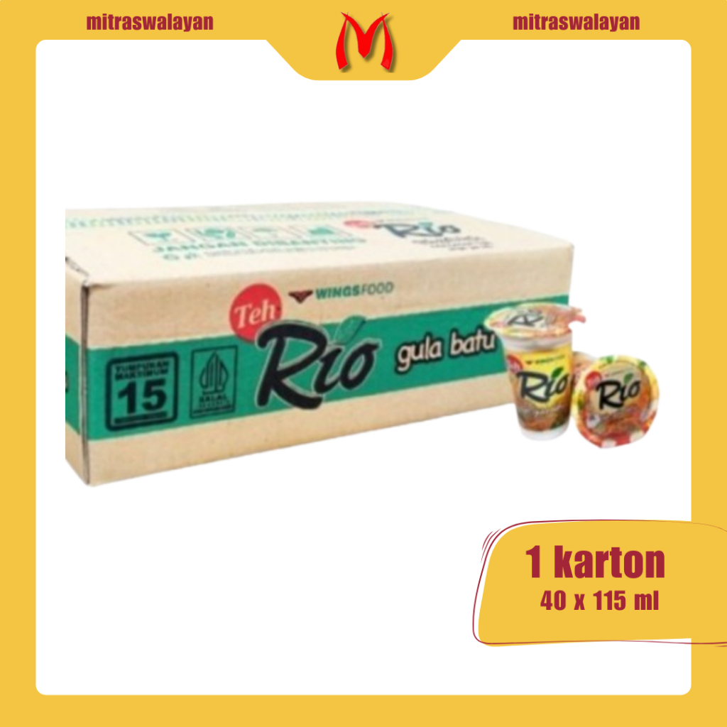 

Teh Rio Gula Batu 1 Karton Isi 24 Pcs @180 ml