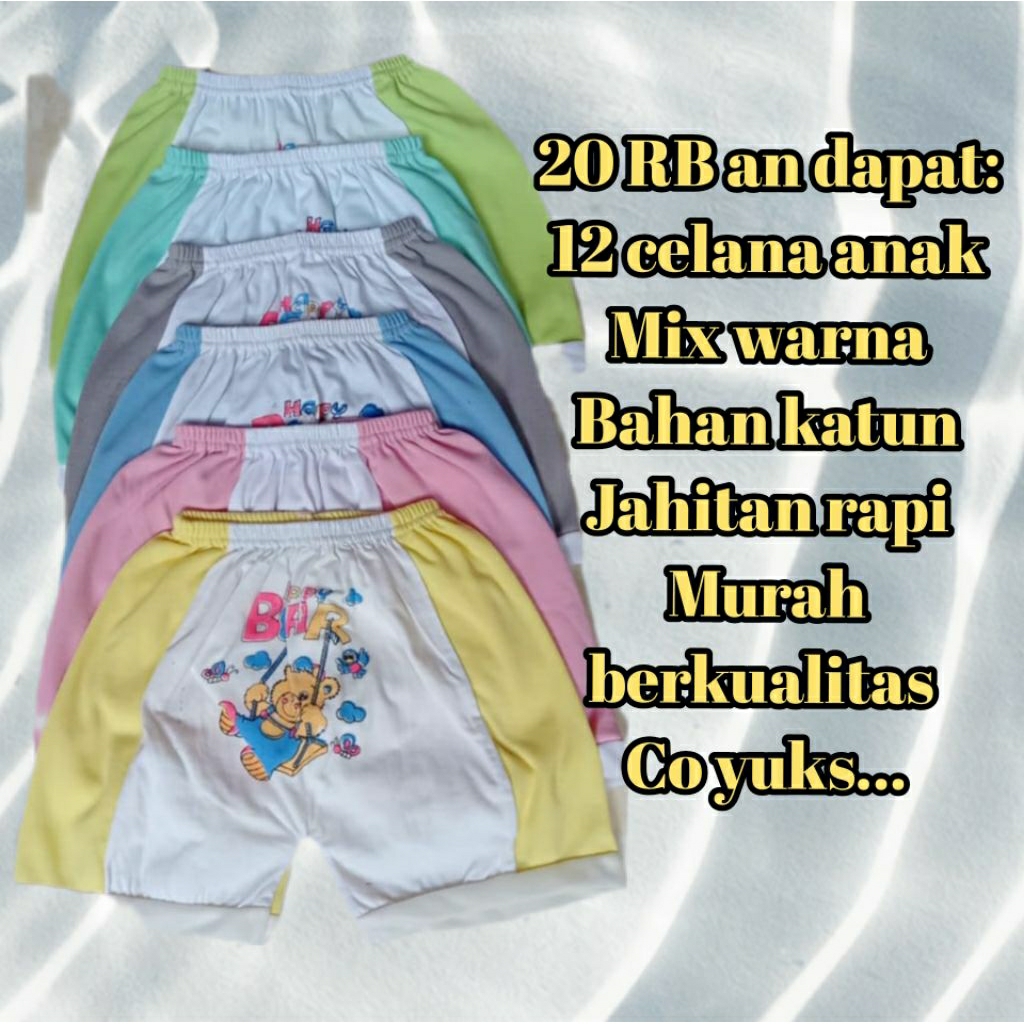 Celana pendek anak,celana pendek bayi,celana pendek lusinan,celana pendek anak 1_3 tahun ,grosir cel