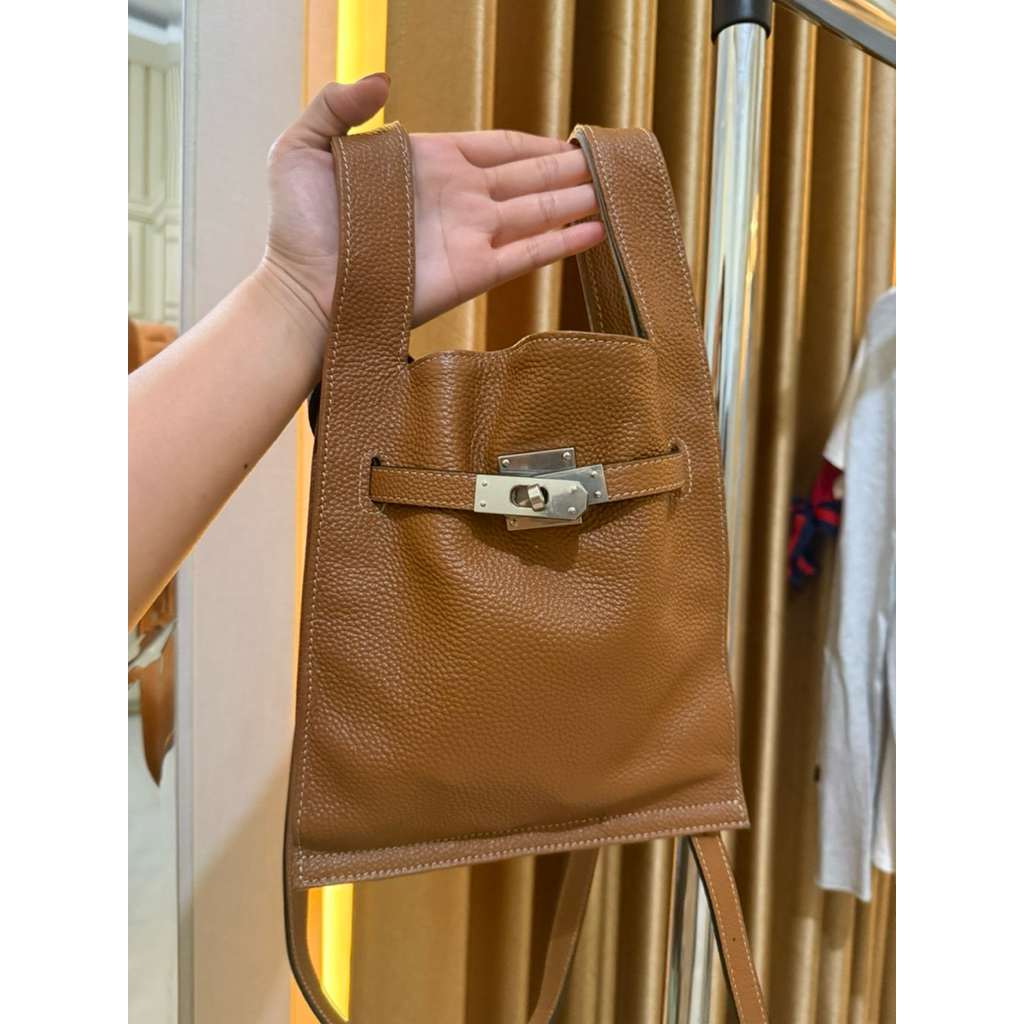 Tas sling bag kulit asli SHW  - beautiful people bag- leather bag no brand - kelly bag brown - kelly