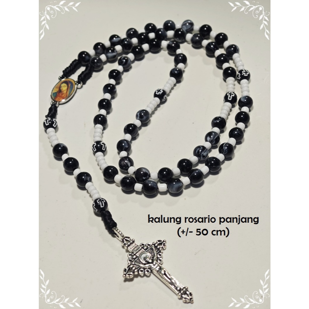 (PO) KALUNG ROSARIO HANDMADE BAHAN TALI