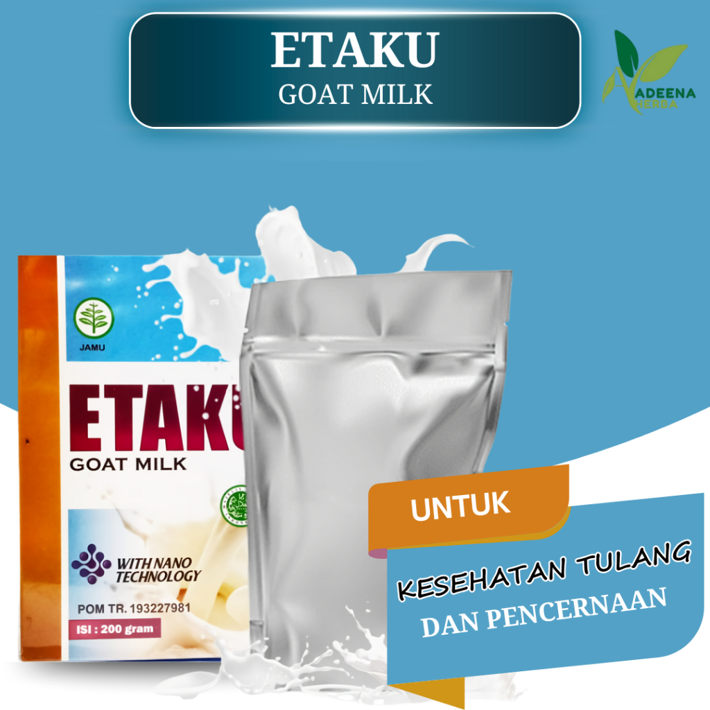 

Etaku Goat Milk 100% Original Susu Etawa Untuk Kesehatan Tulang Dan Pencernaan
