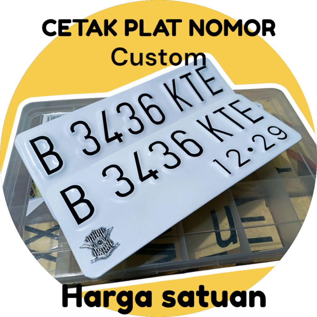 PLAT NOMOR VARIASI MOTOR CUSTOM PLAT TEBAL BERKUALITAS