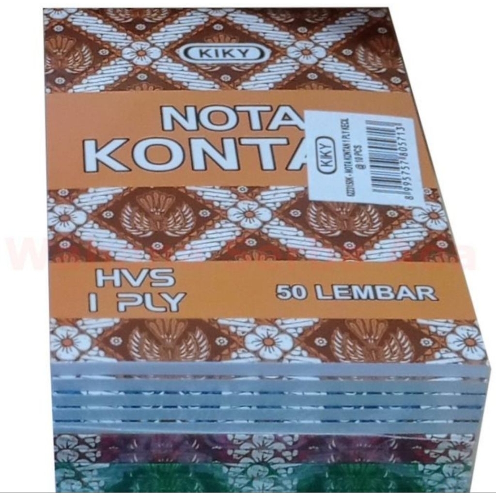 

Buku Nota Kontan Kecil 2 ply KIKY 1 Pak (10 Buku)