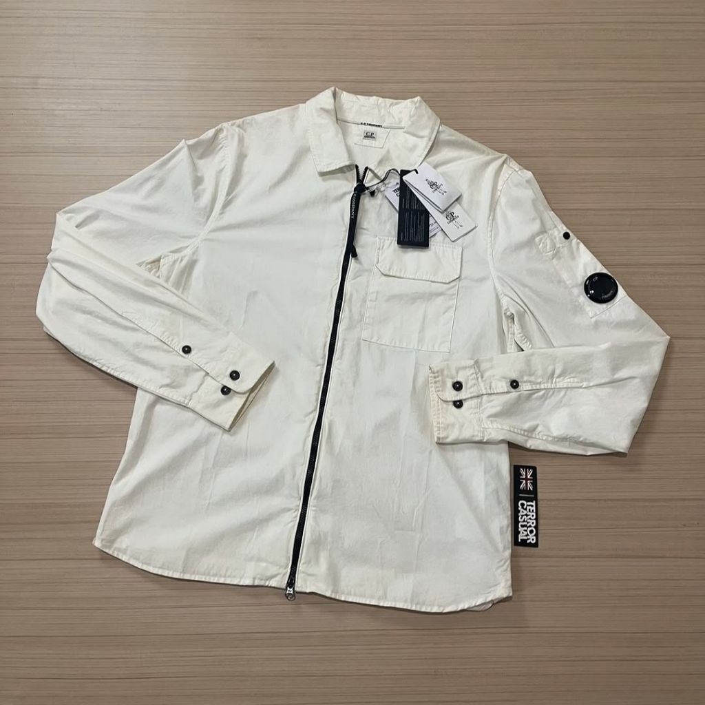 C.P Company Garbadine Overshirt Gauze White Originals BNWTIP Cetilogo