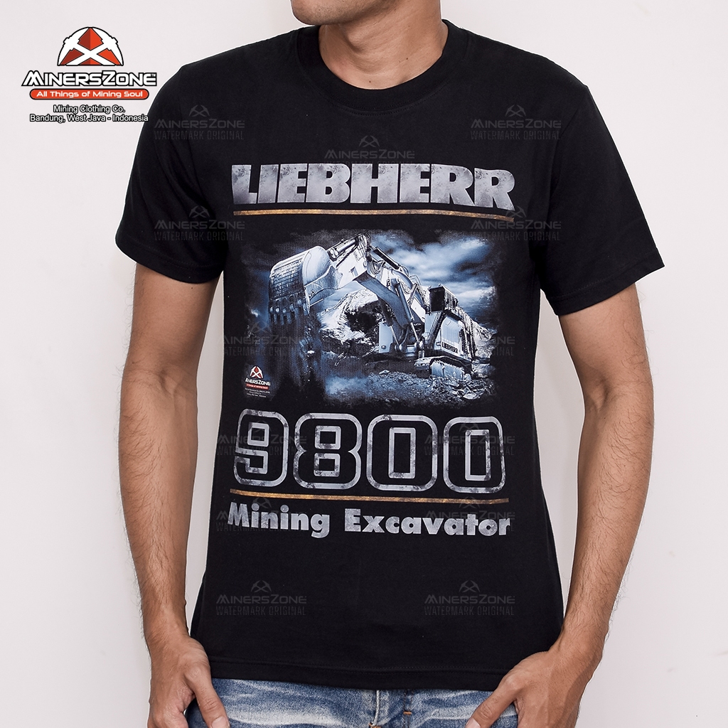 MinersZone Kaos Tambang LIEBHERR 9800 Excavator |Operator Excavator |Batubara