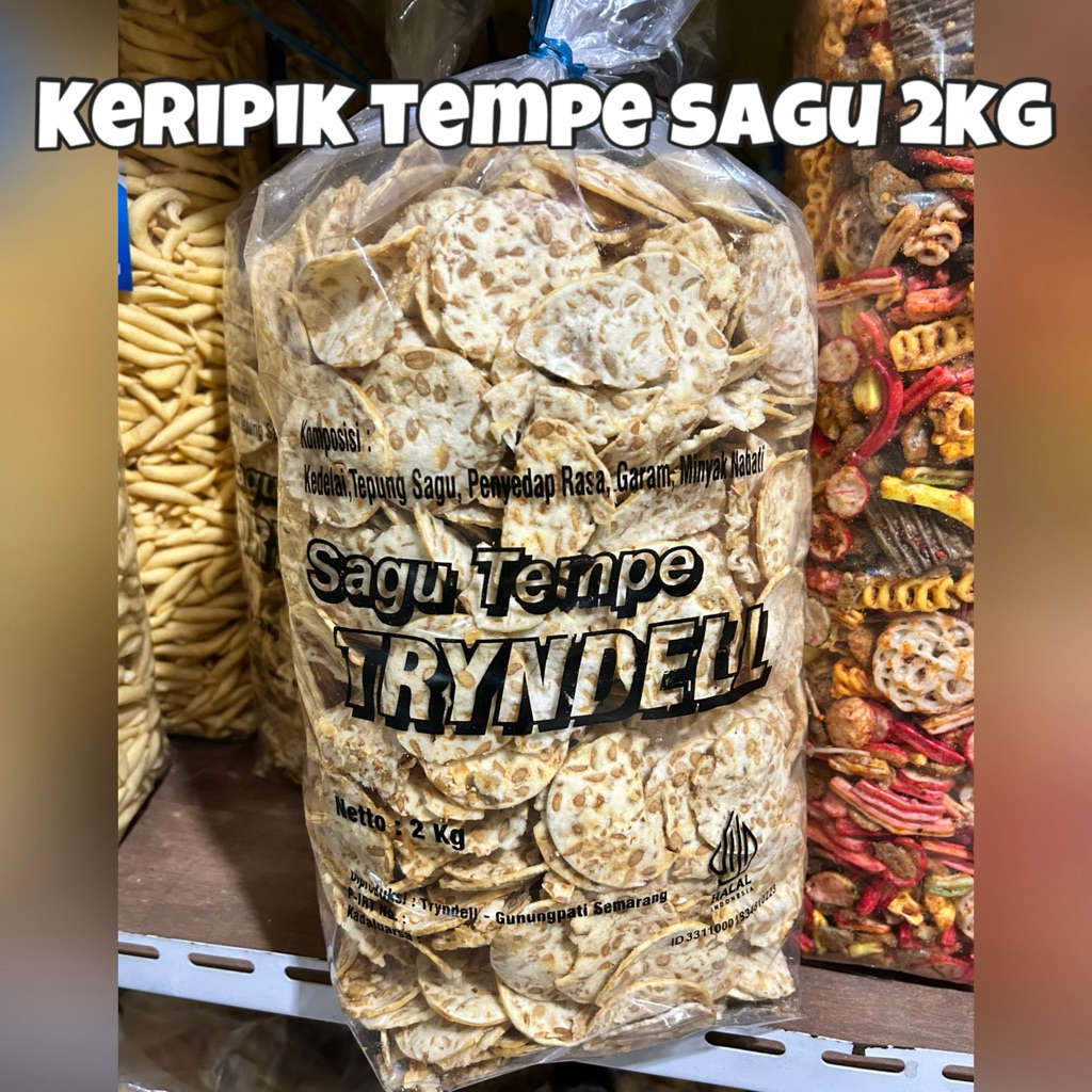 

KERIPIK TEMPE SAGU 2kg//KEMASAN BALL 2kg