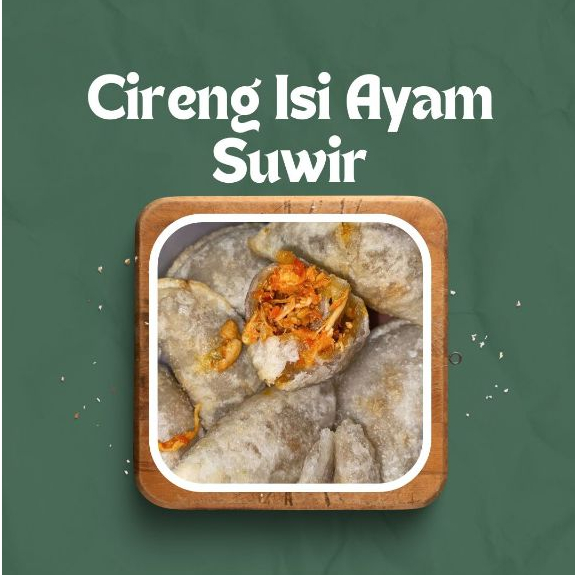 

Cireng isi ayam suwir JUMIL - Camilan Renyah Anti Ribet - Cireng isi ayam frozen - Cireng renyah murah - Jajanan frozen enak - Camilan praktis - Cireng beku siap goreng