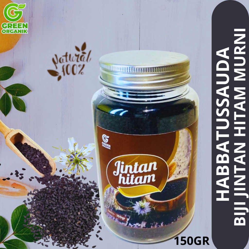 

GREEN ORGANIK / Habbatussauda / Biji Jintan Hitam Asli Murni Pilihan 150GR