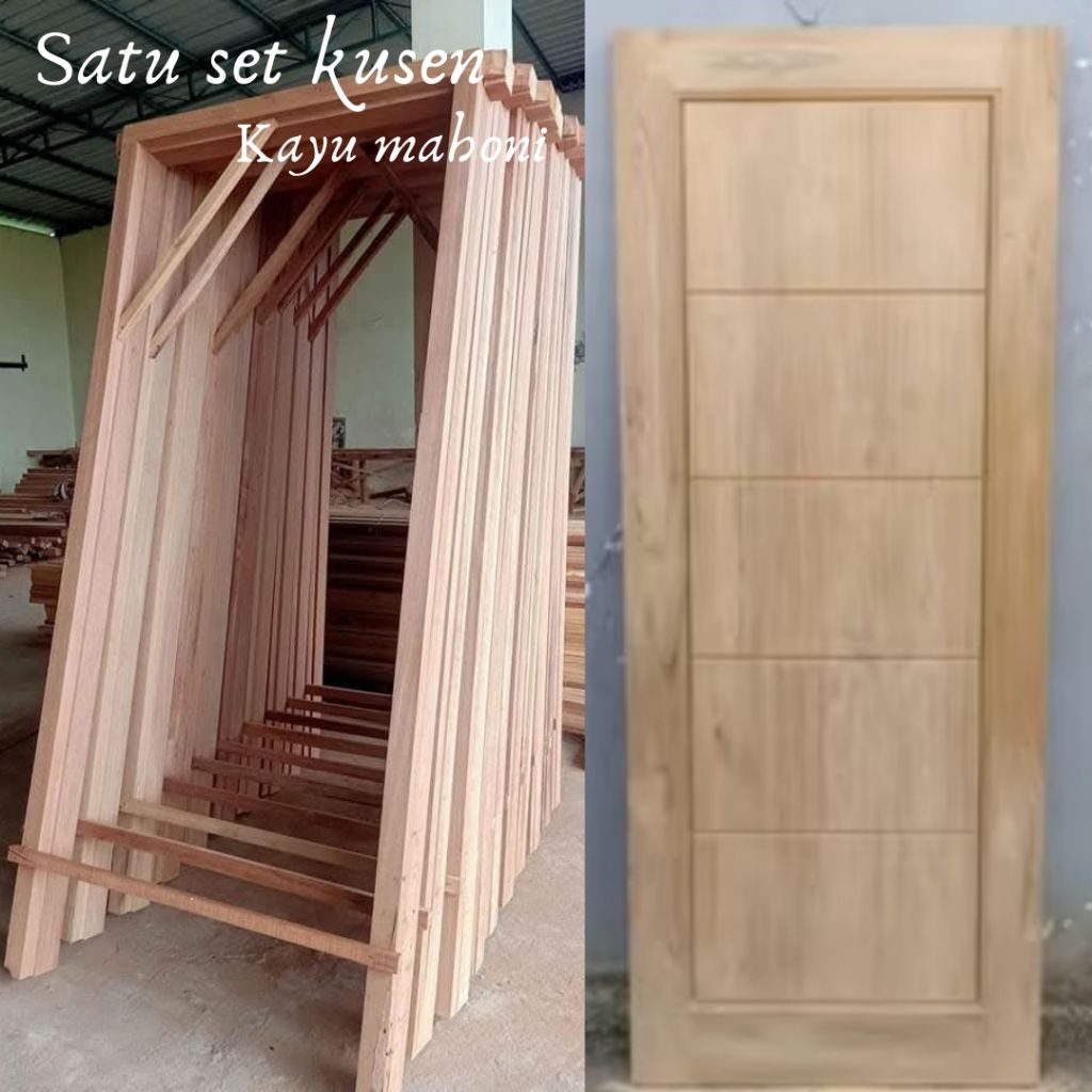 Autoparts Engine Stok Satu Set Kusen Pintu Kayu Mahoni