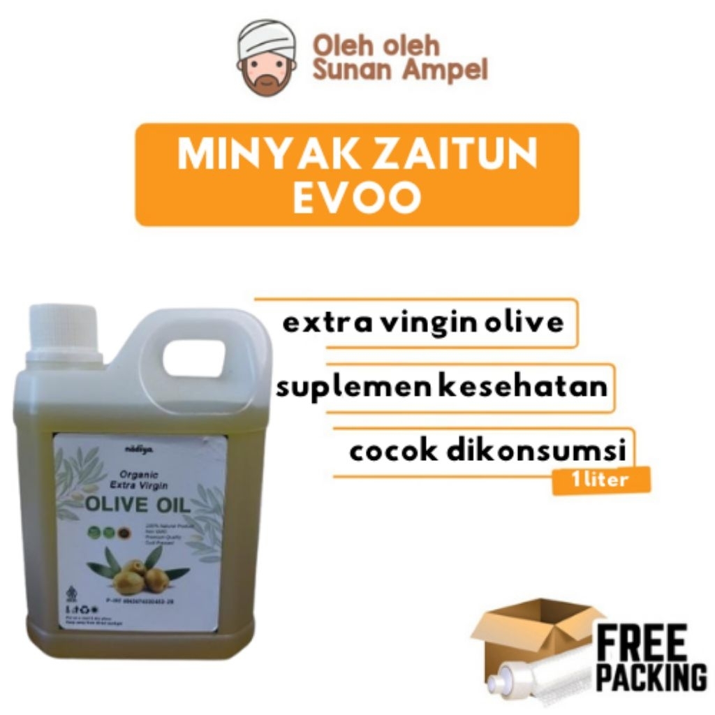 

MINYAK ZAITUN Premium 1 liter EVOO Olive Oil Minyak Alami