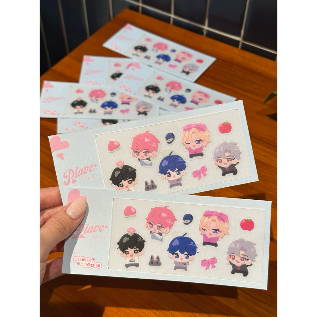 

Bbang!Noona Plave UV sticker pack