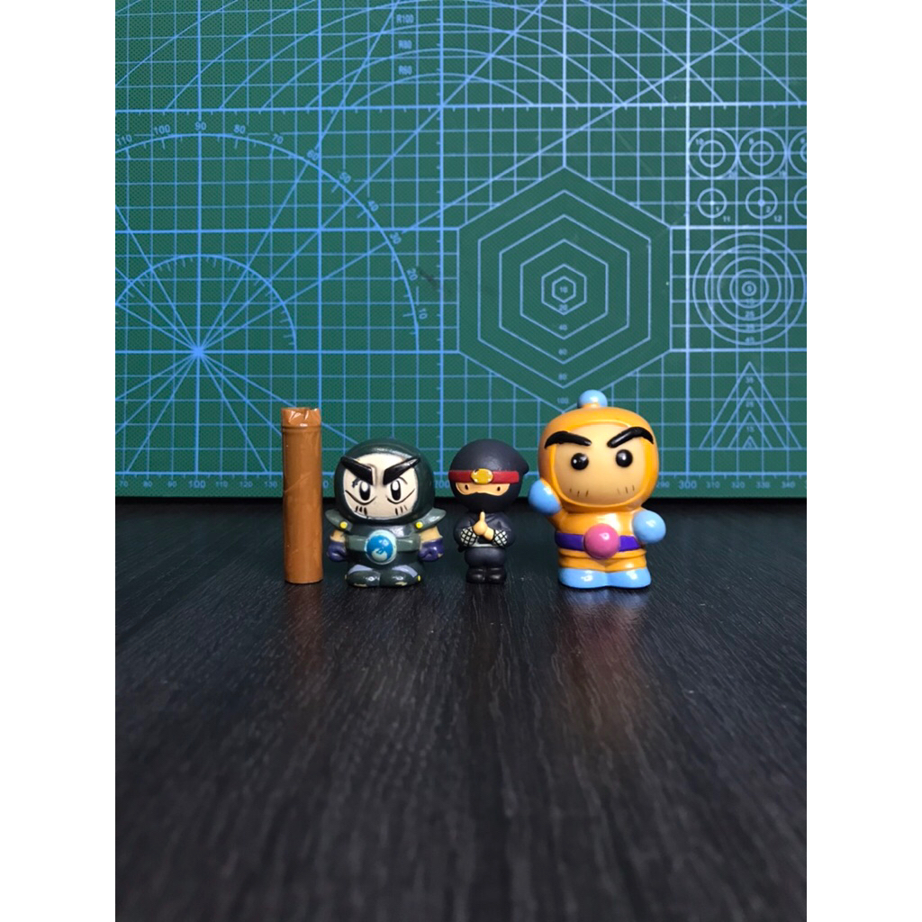 Mainan Preloved Mini Figure Bomberman B-daman Ninja Set