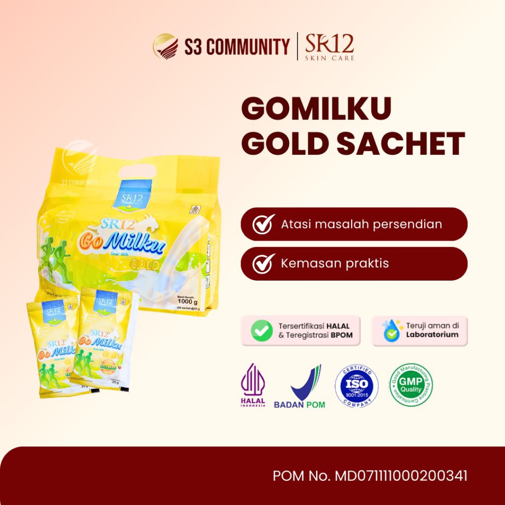 

GoMilku Gold 40 Sachet SR12 – Susu Kambing Etawa Plus Superfood dalam Satu Sajian Praktis!