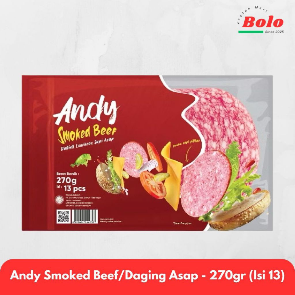 

Andy Smoked Beef/Daging Asap isi 13lembar
