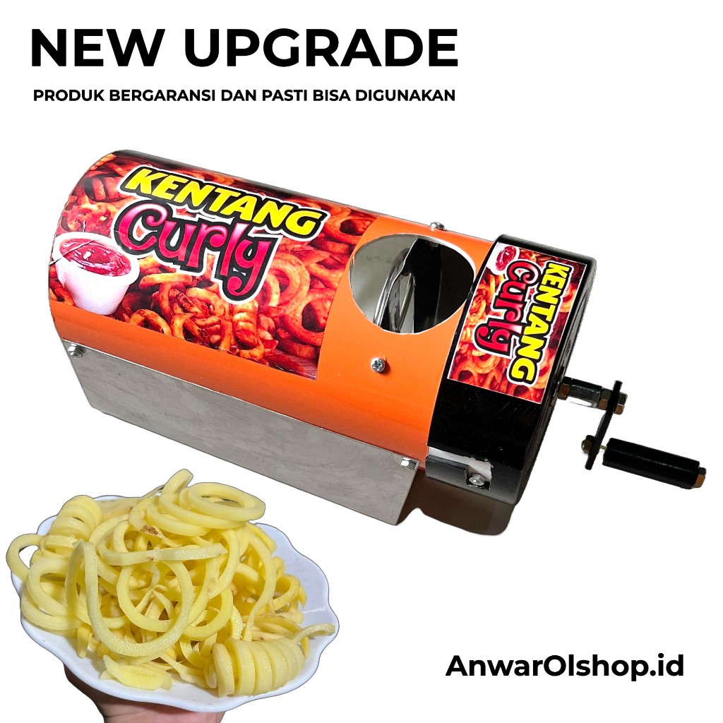 Mesin Potong Kentang Curly Viral Terbaru / Alat Potong Kentang Curly