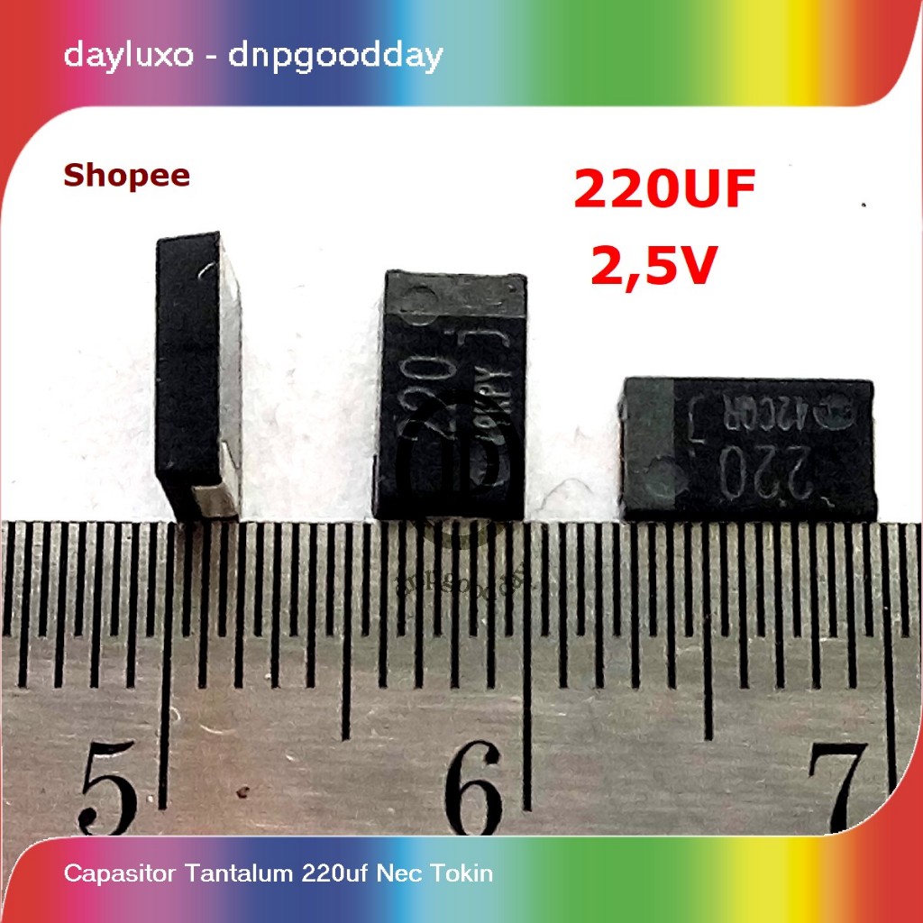 capasitor tantalum 220uf nec tokin