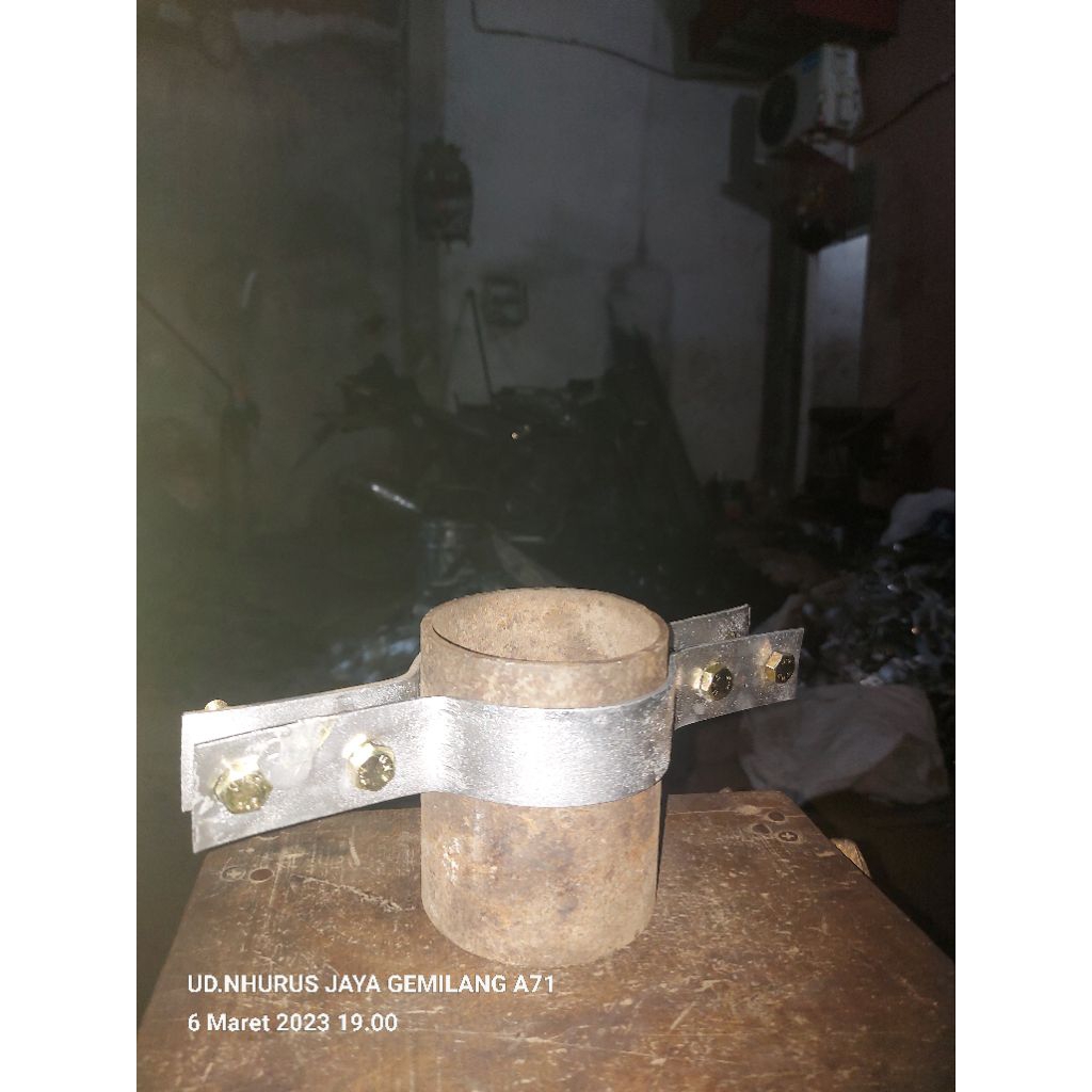 CLAMP DOUBLETRACK / SINGGLE DOUBLE/ CLAM POLE 4 LOBANG/CLAM SKUR AKSESORIS FIBER OPTIK/AKSESORIS TIA