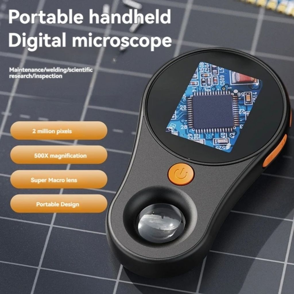 MINGYANG Digital Mikroskop 500X 1080p LED Repair with Kaca Pembesar - MG500 - Black