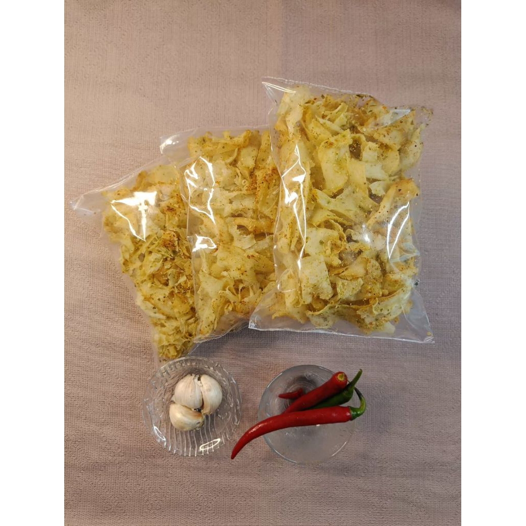 

KERIPIK SULTAN / KERIPIIK SERUT/KERIPIK/TIPIS FULL BUMBU