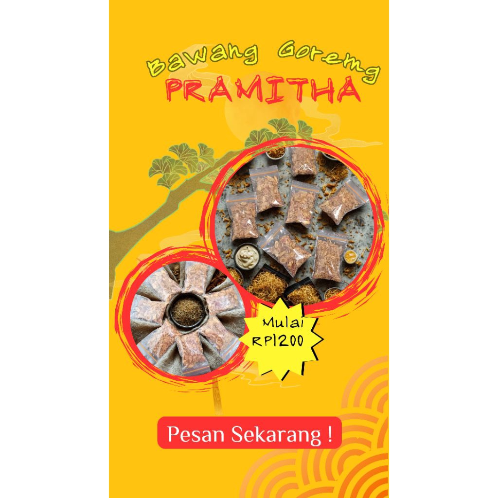 

Pramitha Bawang Goreng Pramitha 12gr - Bawang Goreng Kemasan Sachet Pedas - Bawang Goreng Murah