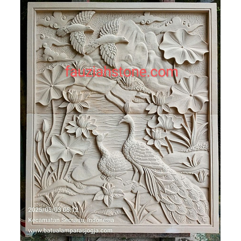 Relief batu alam paras