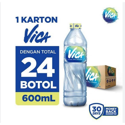 

Air mineral Vica 600ml x 24 botol