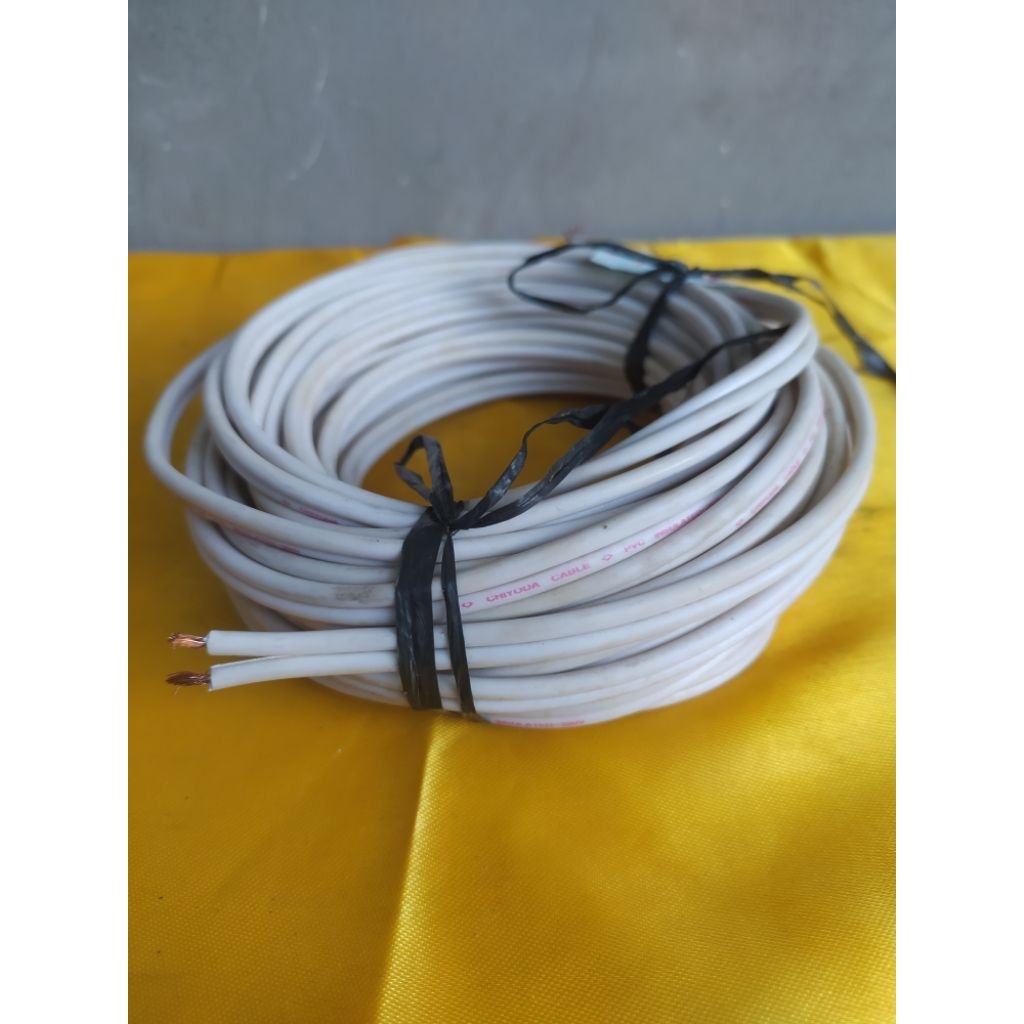 Kabel twin Chiyoda 2x25 putih 9 meter