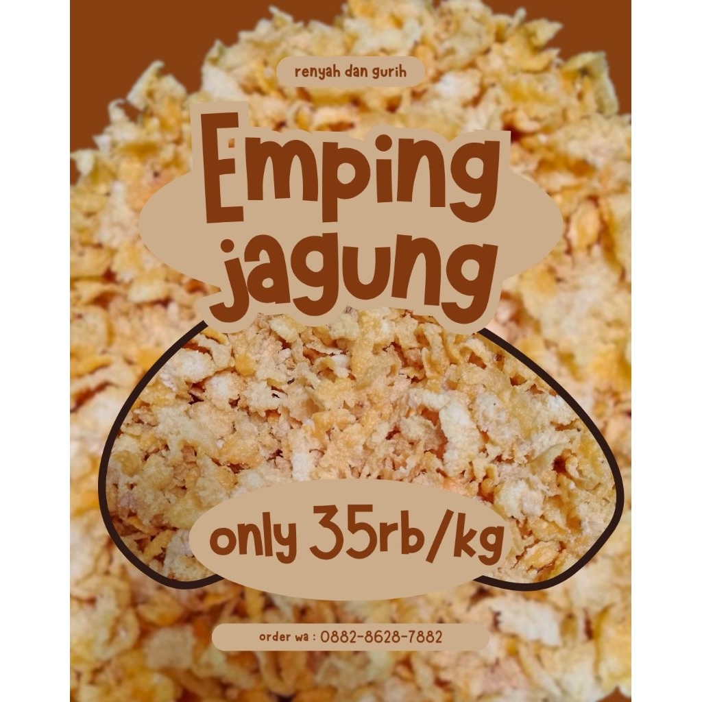 

emping jagung kripik emping jagung