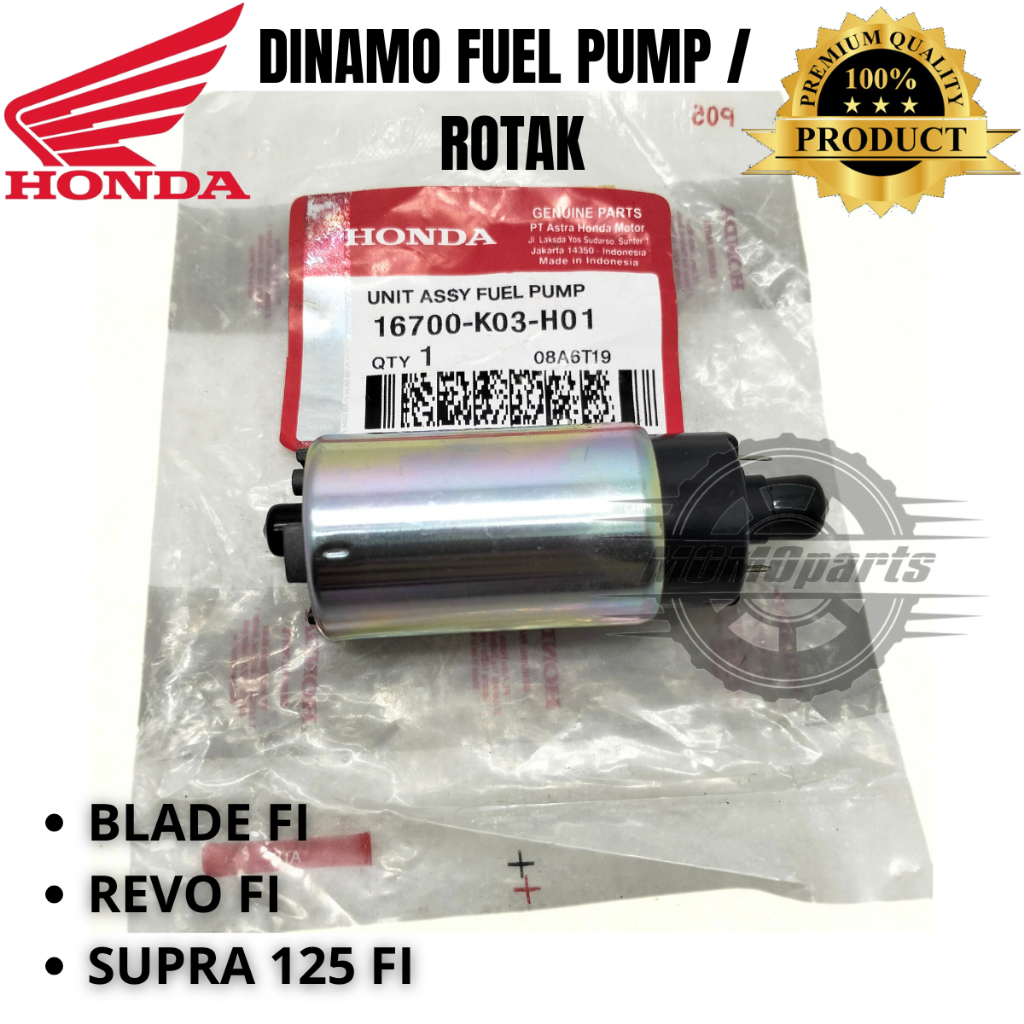 ORIGINAL DINAMO FUEL PUMP ROTAK INJEKSI MOTOR HONDA K03 BLADE FI REVO FI SUPRA 125 FI KUALITAS ASLI 